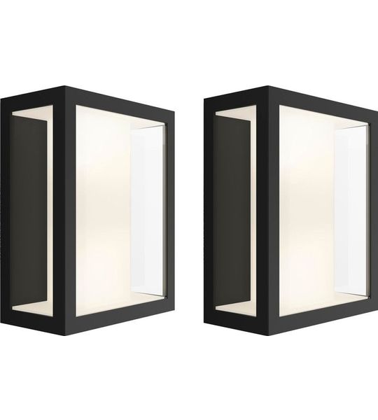 Philips Hue Impress Wandlamp Breed Buiten Duo Pack