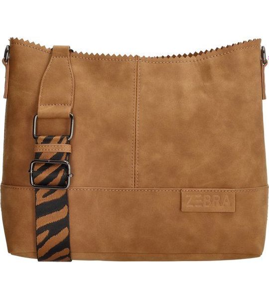 Schoudertas Merel Camel Suedine