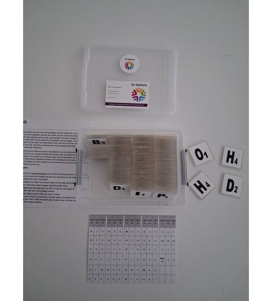 De Spellerie Scrabble XXL dementie ouderen slechtzienden bordspel