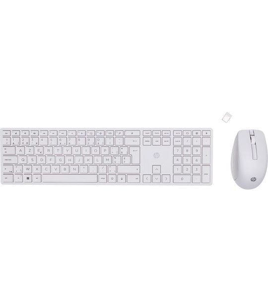 HP 650 Draadloos Toetsenbord en Muis set Wit Azerty