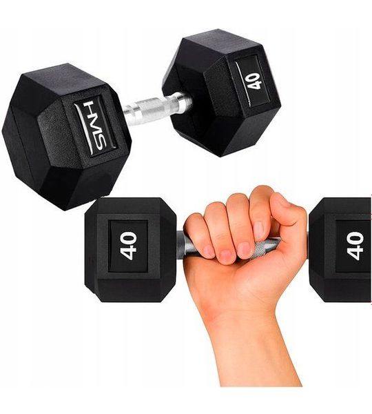 Hex Pro 40 kg Halter - Gecoate Halter voor Krachttraining