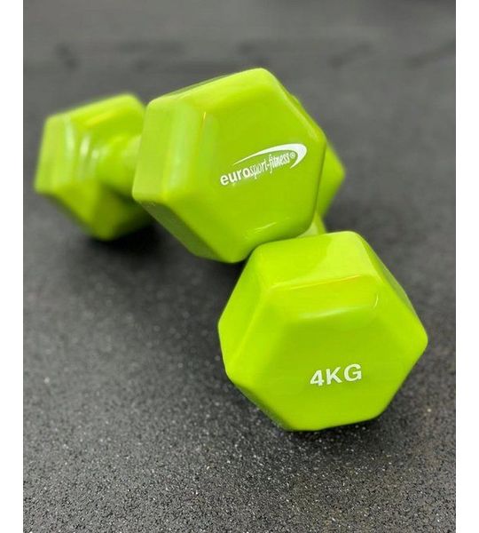 Vinyl Fitness Halters 2 x 4 kg - Comfortabel en Duurzaam