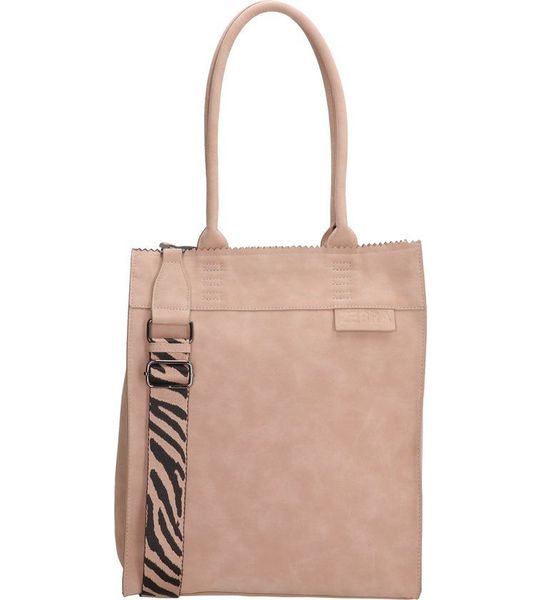 Zebra Natural Shopper Merel met rits Roze