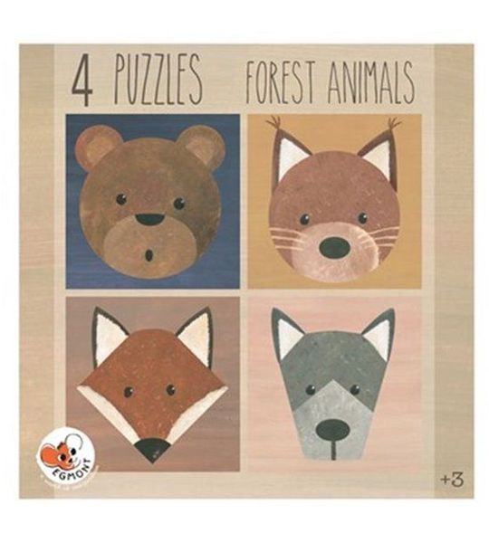 Egmont Toys 4 Puzzels Bosdieren