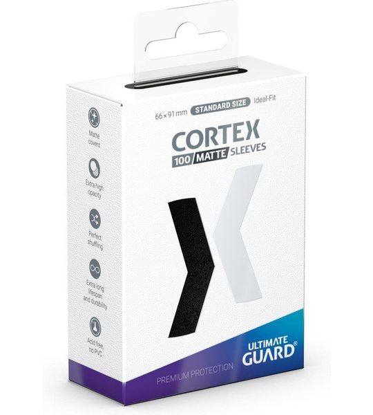 Ultimate Guard Cortex Sleeves Matte Standard Size (100) - Black