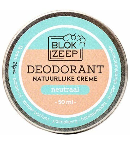 Blokzeep Natuurlijke Deocreme Neutraal