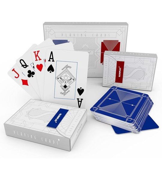 10x Plastic Speelkaarten Set - Waterdicht & Wasbaar - Jumbo Index