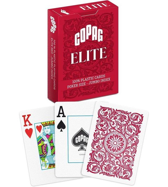 Copag Jumbo Poker Speelkaarten - Rood