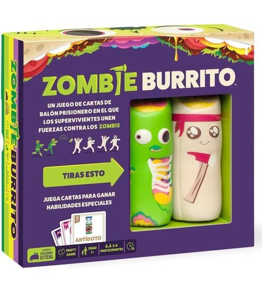 Exploding Kittens Zombie Burrito Kaartspel - Zombies & Burrito Gevechten