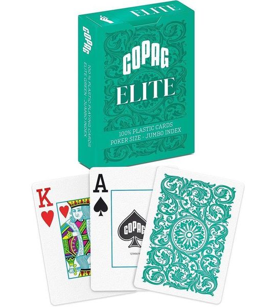 Copag Jumbo Speelkaarten - Groen - Poker Formaat