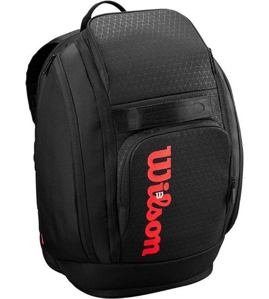 Wilson Clash v3.0 Tennisrugzak Zwart/Infra Rood - Ruim & Praktisch