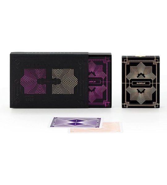 Waterproof Speelkaarten Set - 2 Decks (Paars & Goud) - Jumbo Index