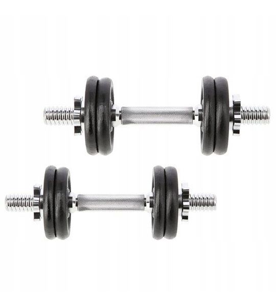HMS SG02 Verstelbare Halters Set 2x7kg Gietijzer Krachttraining