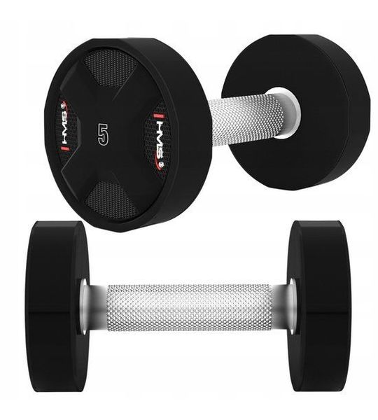 2x 5 kg Polyurethaan Halters Set Krachttraining