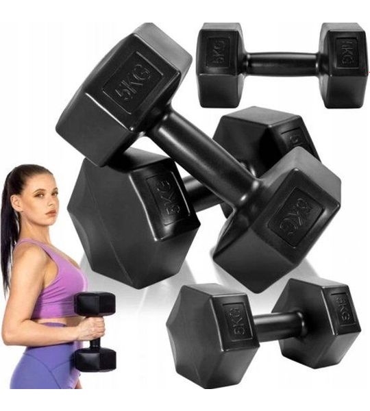 Bitumen Halters Set 2x3kg - Fitness & Kracht Training
