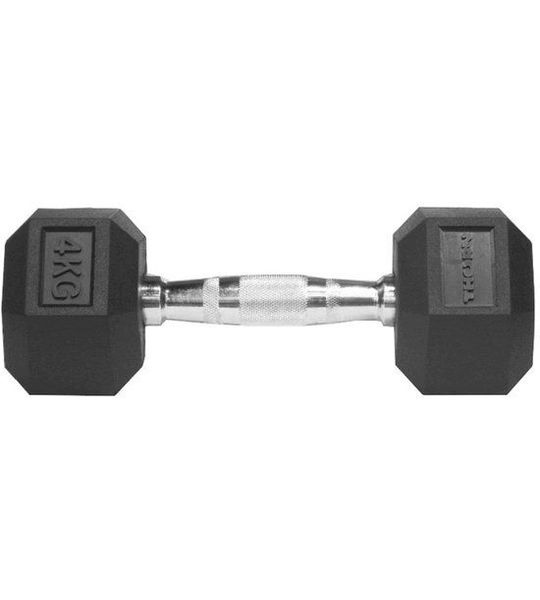THORN FIT Hexagonale Dumbbell 4kg - Rubber Training