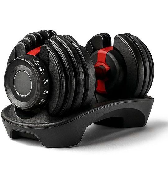 Verstelbare Dumbbell 2,5-24 kg - Premium Gietijzer met Basis