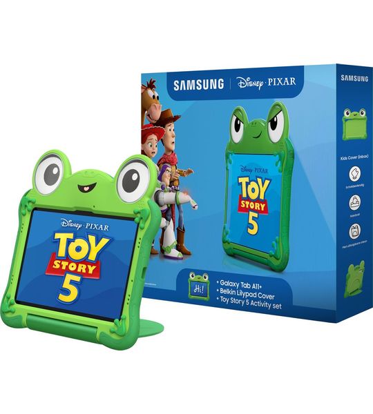 Samsung Galaxy Tab A11 Plus 11 inch 128GB Wifi Zilver + Toy Story Lily Pad Kids Cover