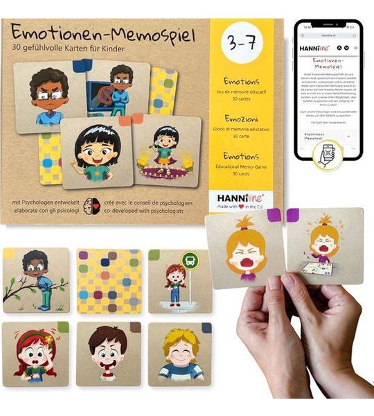 Emotie Memo Spel voor Kinderen vanaf 3 Jaar - Gevoelens Leren