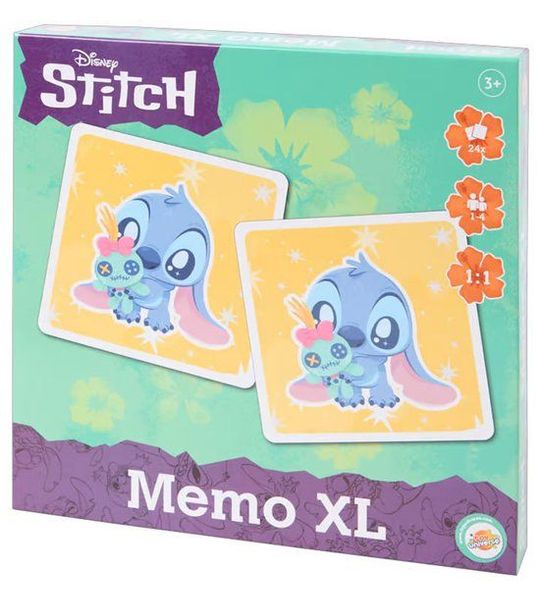 Disney Lilo en Stitch Cutie geheugenspel XL 24 stukjes
