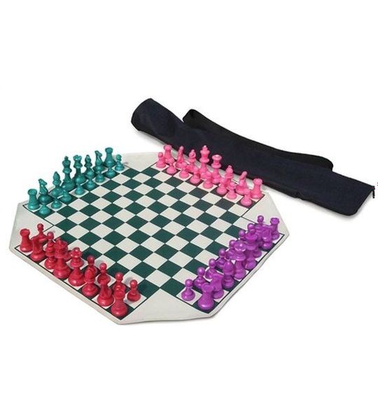 Vier speler schaakspel (Quadrochess)