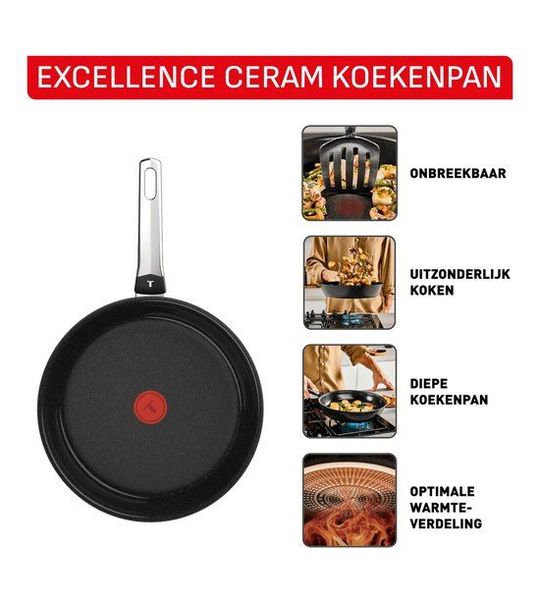 Tefal Koekenpan 24 cm Pan Zwart