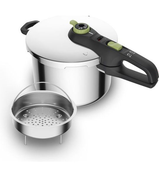 Tefal Secure 5 Trendy Snelkookpan 6 Liter + stoommandje