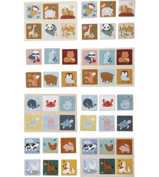 Vertbaudet Lotto met houten dieren FSC¨