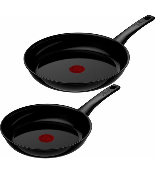 Tefal Renew On Keramische koekenpannenset 24 + 28 cm Zwart
