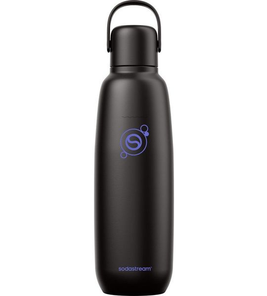 Sodastream 0.9 L Fizz & Go™ Roestvrijstalen Bruiswaterfles Black Hebruikbare Fles
