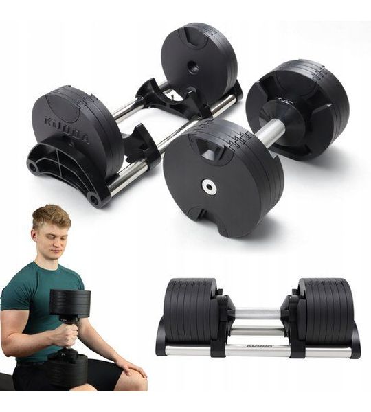 Verstelbare Dumbbell 2-28kg Snel Gewicht Wisselen 2kg Stappen