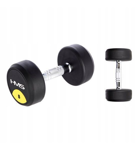 HMS HG Pro Gummen Hantel - 8 kg