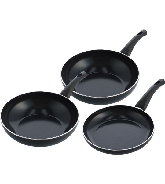 BK Brilliant Koekenpannenset 24 + 28 cm + Wokpan