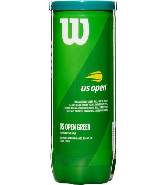 Wilson US Open Youth Tennisballen – Tennisballen voor Jonge Spelers – Geel