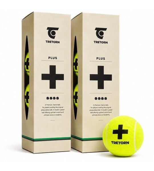 Tretorn Plus - tennisballen - 8 ballen - geel