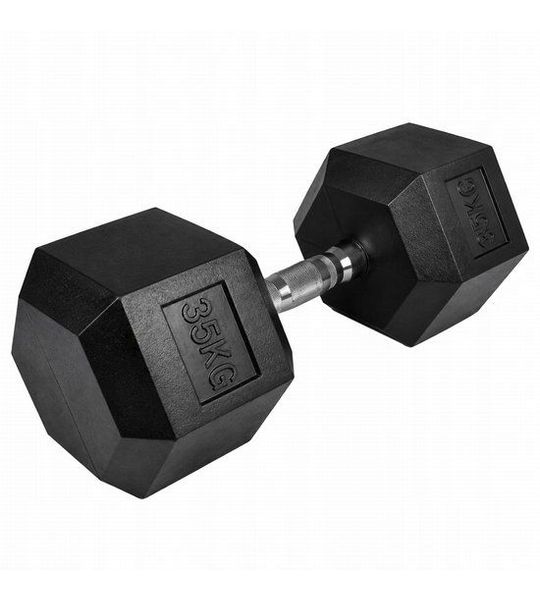 Gegoten Halter 35 kg - Rubberen Coating, Gekartelde Greep