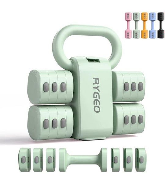 Verstelbare Dumbbell Set 2-in-1 voor Dames - 1kg tot 5kg