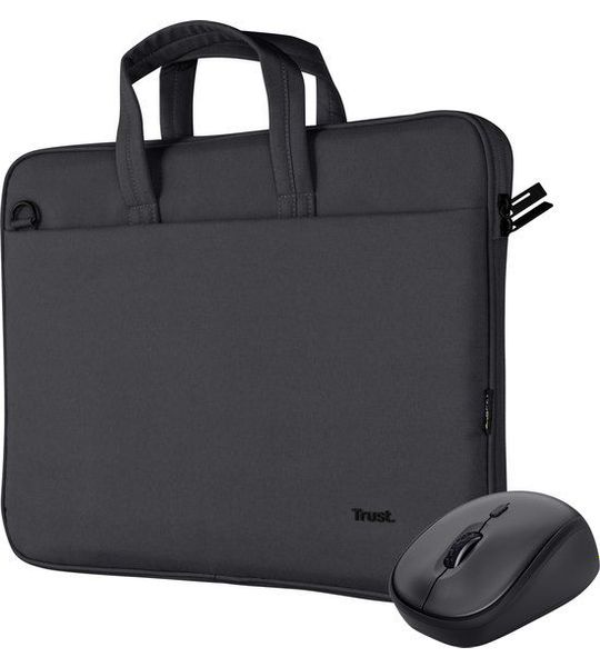 Trust BOLOGNA BAG AND MOUSE SET Laptop tas Zwart