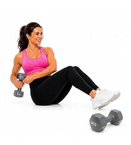 Vinyl Dumbbell 9kg GRAND - Fitness & Kracht Training