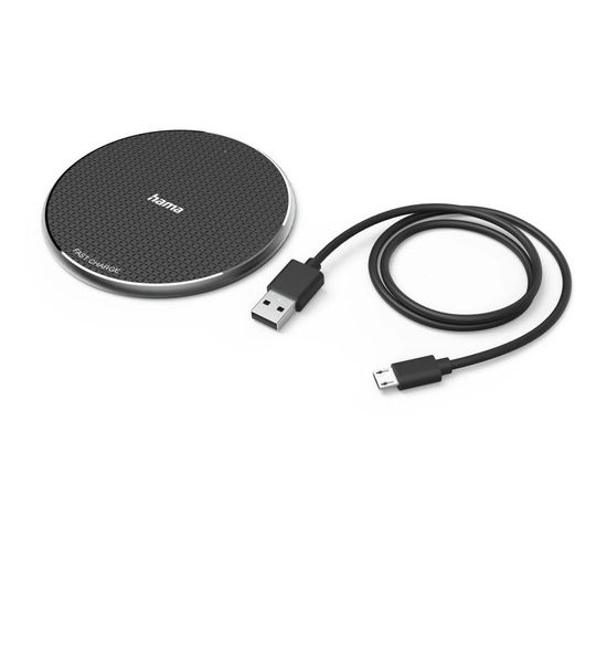 Hama Draadloze oplader QI-FC10, 10W Oplader Zwart