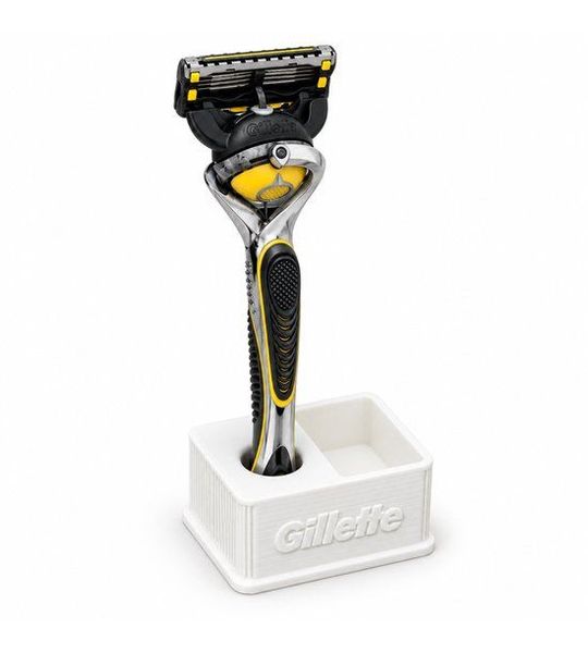 Scheermeshouder met Opbergvak – Geschikt voor Gillette – Wit