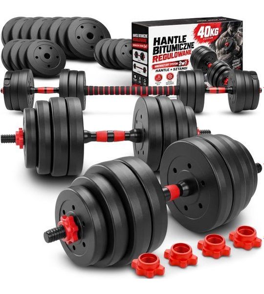 Verstelbare Halter Set 40kg - Hantels en Stang voor Krachttraining