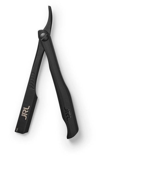 JRL Magnetic Straight Edge Razor - Gepatenteerd Magnetisch Bladsysteem Zwart