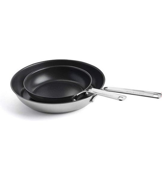 KitchenAid Stainless Steel Sheet koekenpannenset 20+28cm
