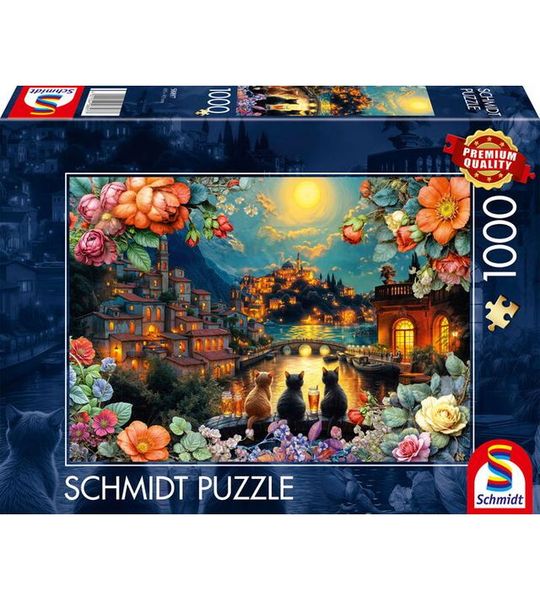 Drietal bij maanlicht, 1000 stukjes - Puzzel