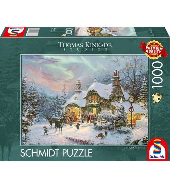 De Kerstmans nacht voor Kerstmis, 1000 stukjes - Puzzel