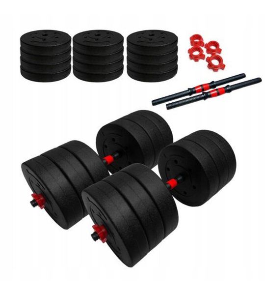 Verstelbare Halterset 2x30kg - Totaal 60kg Bitumineuze Halters