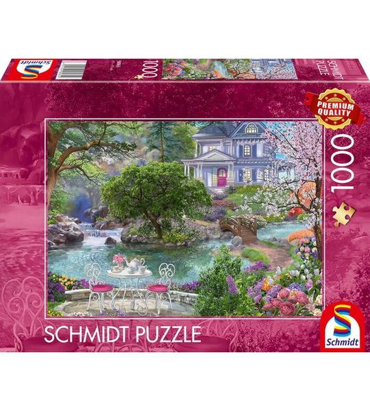 Villa aan het meer, 1000 stukjes - Puzzel