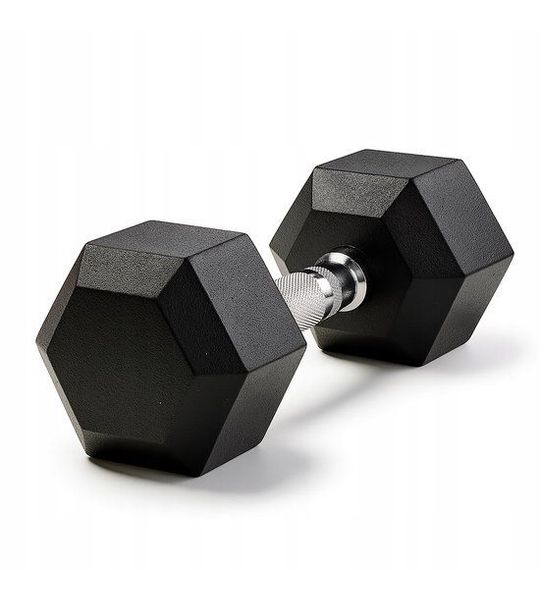 Gegoten Halter 50kg - Rubberen Coating, Zeskant, Antislip Grip