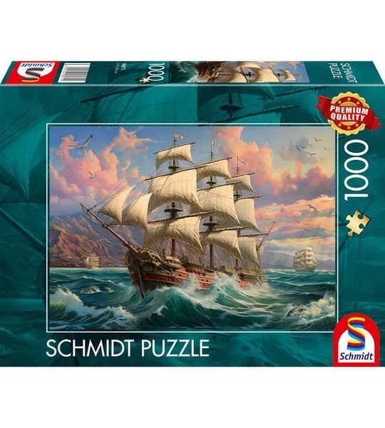 Gedragen door de wind van vrijheid, 1000 stukjes - Puzzel